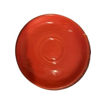7 cherry red appetizer /desert plates similar to fiestaware
